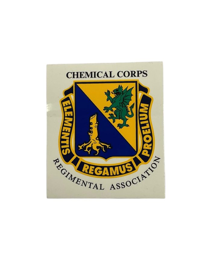 Chemical Corps Regimental Association Outside Window Decal